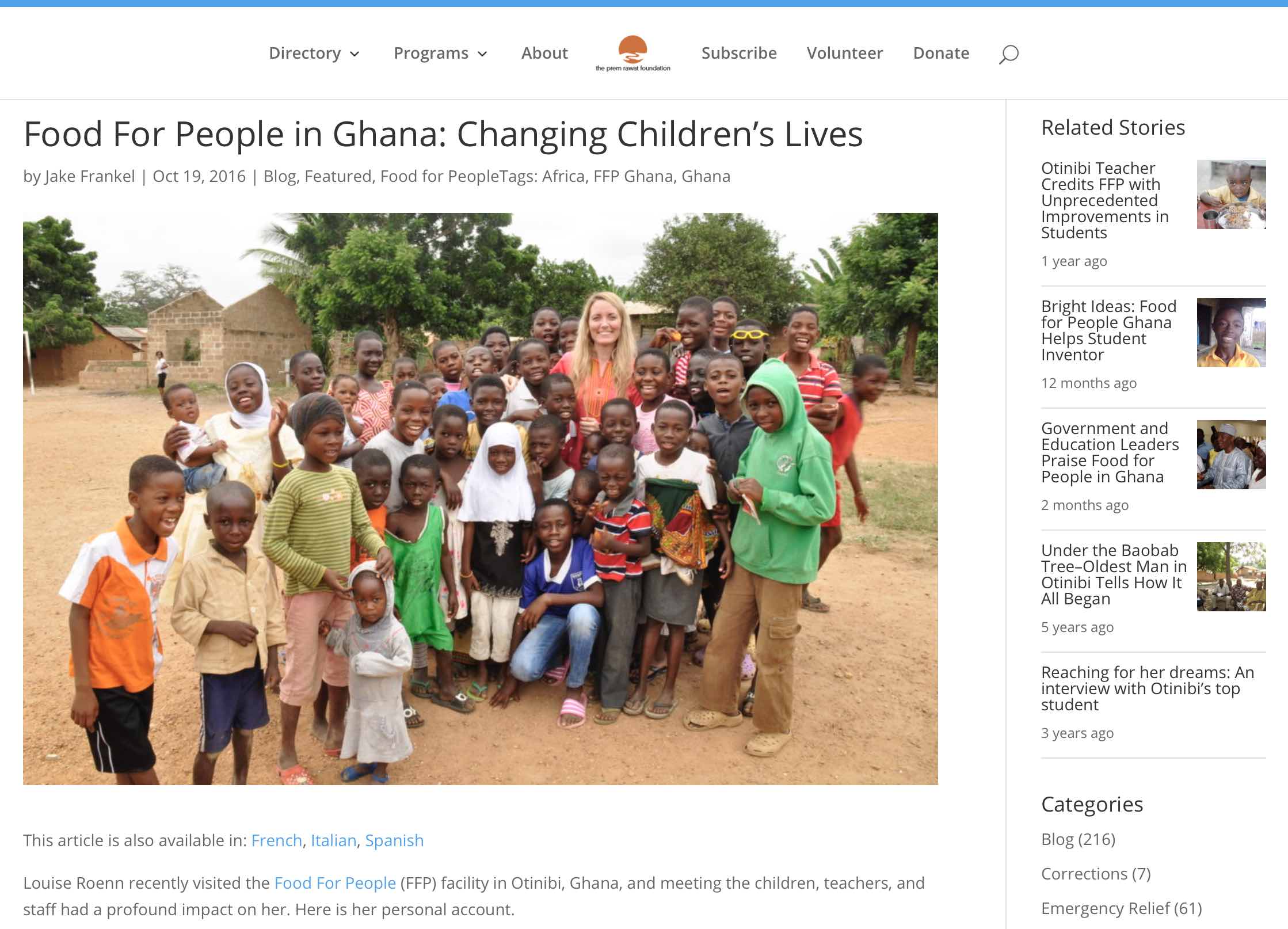 Louise Rønn besøger Food For People i Ghana